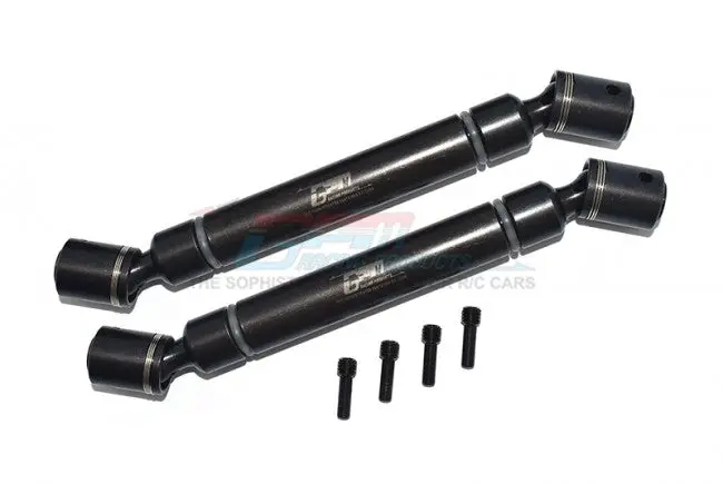 Gpm Racing Axial Scx6 Carbon Steel Front & Rear Cvd Driveshaft Set Scx6037s-Bk 1