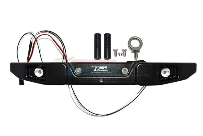 Gpm Racing Axial Scx6 Black Aluminum Rear Bumper W Hook & Led Lights Scx6330r-Bk 1