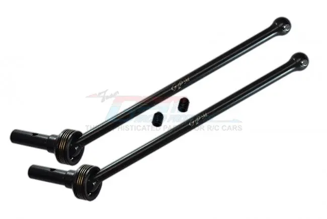 Gpm Racing Traxxas Sledge Carbon Steel Fr Or Re Cvd Driveshaft Set Sle133f/Rs-Bk 1