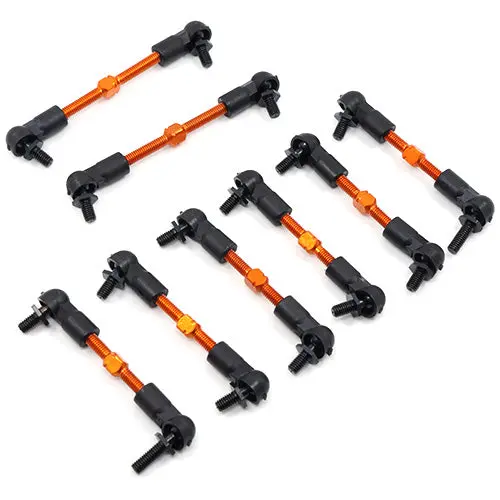 Yeah Racing Hpi Sprint 2 Aluminum Preassembled Tie Rod Set - 8 Pcs Spt2-115Or 1
