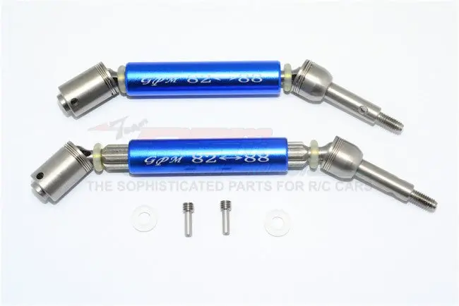 Gpm Racing Traxxas Xo-1 Blue Alum. & Steel Rear Cvd Driveshaft Set Sxo1277rha-B 1
