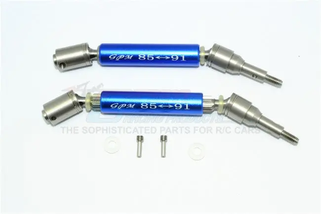 Gpm Racing Traxxas Xo-1 Blue Alum. & Steel Front Cvd Driveshaft Set Sxo1280fha-B 1