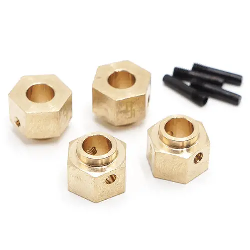 Yeah Racing Traxxas Trx-4 Brass 12Mm Brass Hex Adapter 8Mm Offset Set Trx4-037 1