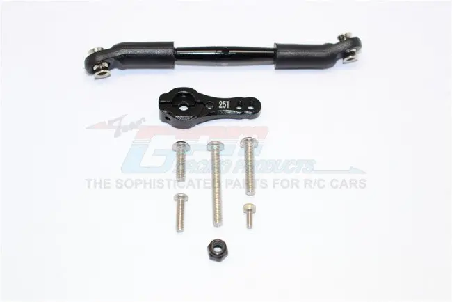 Gpm Racing Traxxas Trx-4 Black Aluminium Servo Horn W/ Steering Link Trx416025-Bk 1