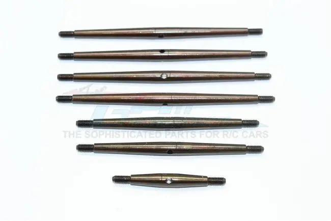 Gpm Racing Traxxas Trx-4 Spring Steel 7Pc Turnbuckle Set Trx4162st-Oc-Bebk 1