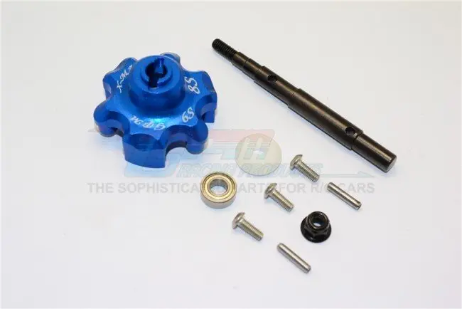 Gpm Racing Traxxas X-Maxx Blue Aluminum Cush Drive Housing W/ Shaft Txm8035s-B 1