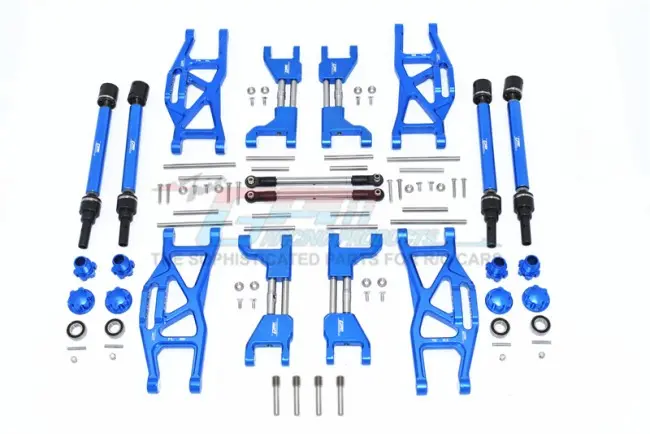Gpm Racing Traxxas Maxx Aluminum Widening Kit W/ Arms, Cvds & Turnbuckles Txms100-B 1