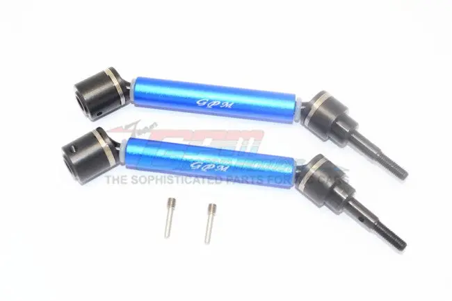 Gpm Racing Traxxas Maxx Alum & Steel F/R Cvd Driveshaft Shaft Set Txms123f/Rsa-B 1