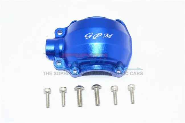 Gpm Racing Traxxas Udr Blue Aluminum Front Gear Box Cover Udr012a-B 1