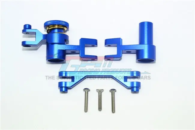 Gpm Racing Traxxas Udr Blue Aluminum Steering Rack Assembly Udr048-B 1