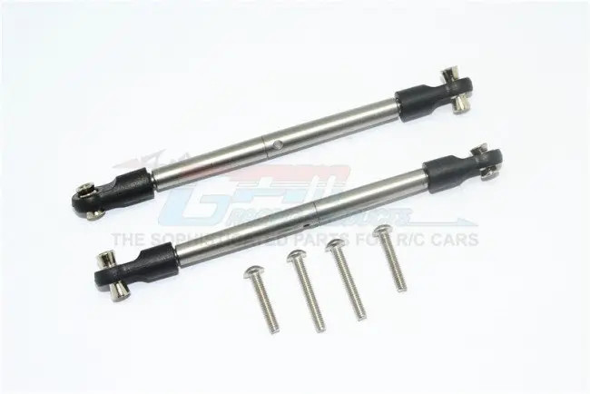 Gpm Racing Traxxas Udr Stainless Steel Steering Turnbuckle Set Udr162s-Oc-Bebk 1