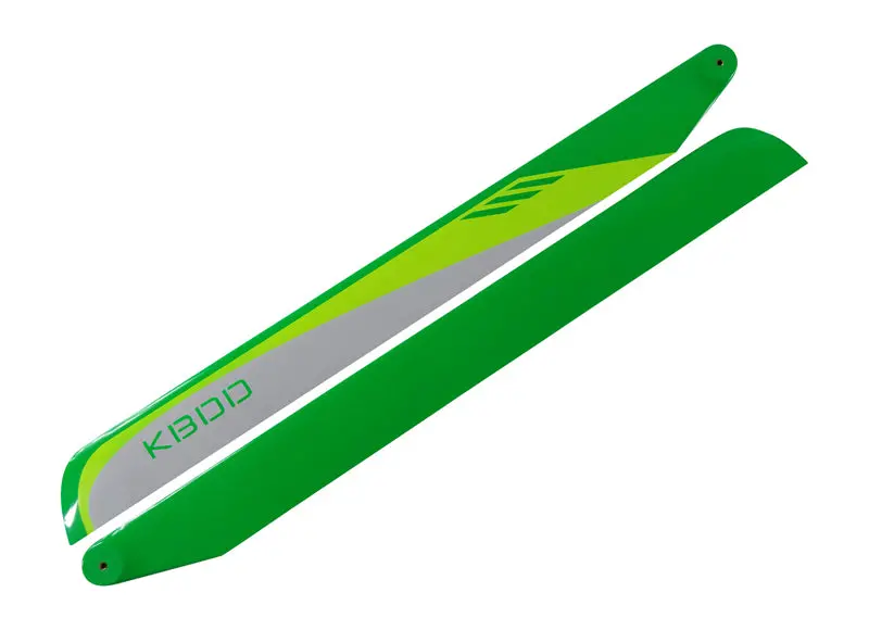 Kbdd 710Mm Fbl White / Lime / Yellow Carbon Fiber Main Rotor Blades 710W 1