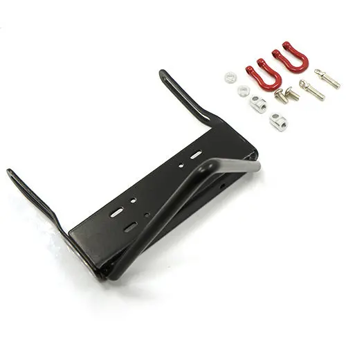 Yeah Racing Axial Scx10 Stinger Steel Bumper W/ Winch Mount & Shackles Ya-0454 1