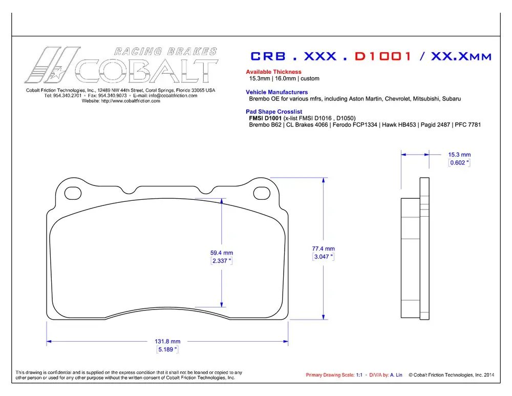 Cobalt Xr2 D1001 1